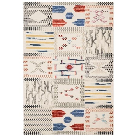 Safavieh 4 x 6 ft. Kilim Hand Woven Rug, Small Rectangle - Ivory and Multi Color KLM824A-4